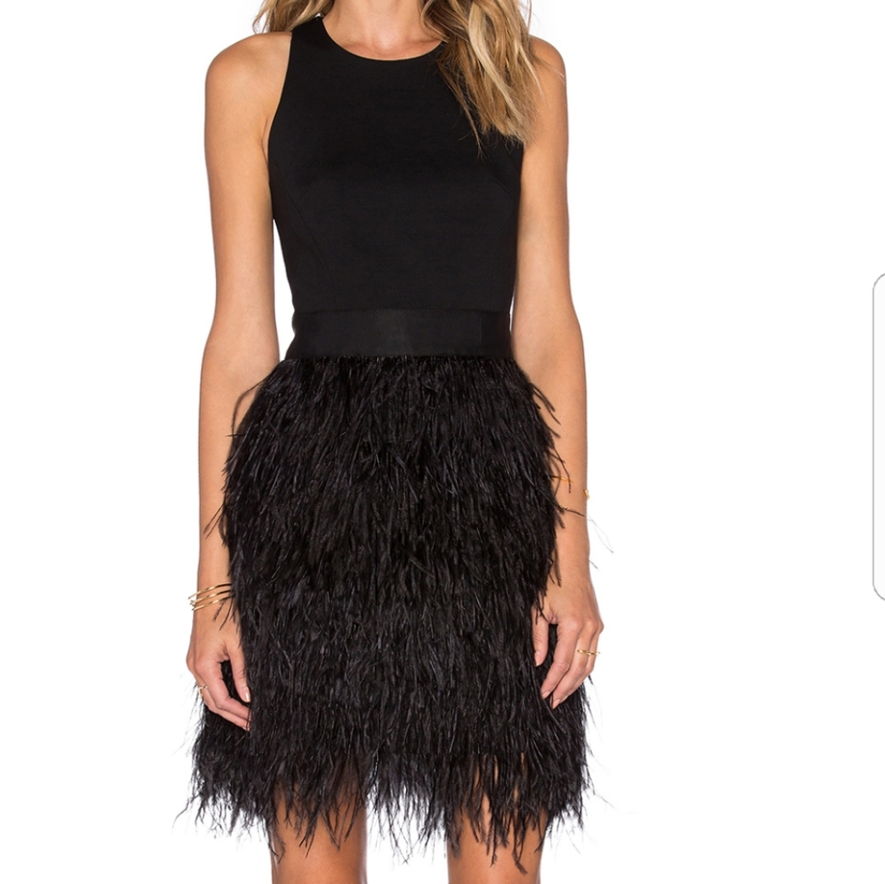 Milly Girl's Ostrich feather dress